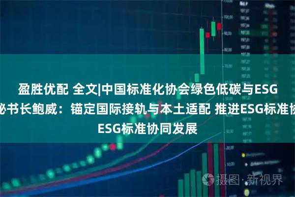 盈胜优配 全文|中国标准化协会绿色低碳与ESG专委会秘书长鲍威：锚定国际接轨与本土适配 推进ESG标准协同发展